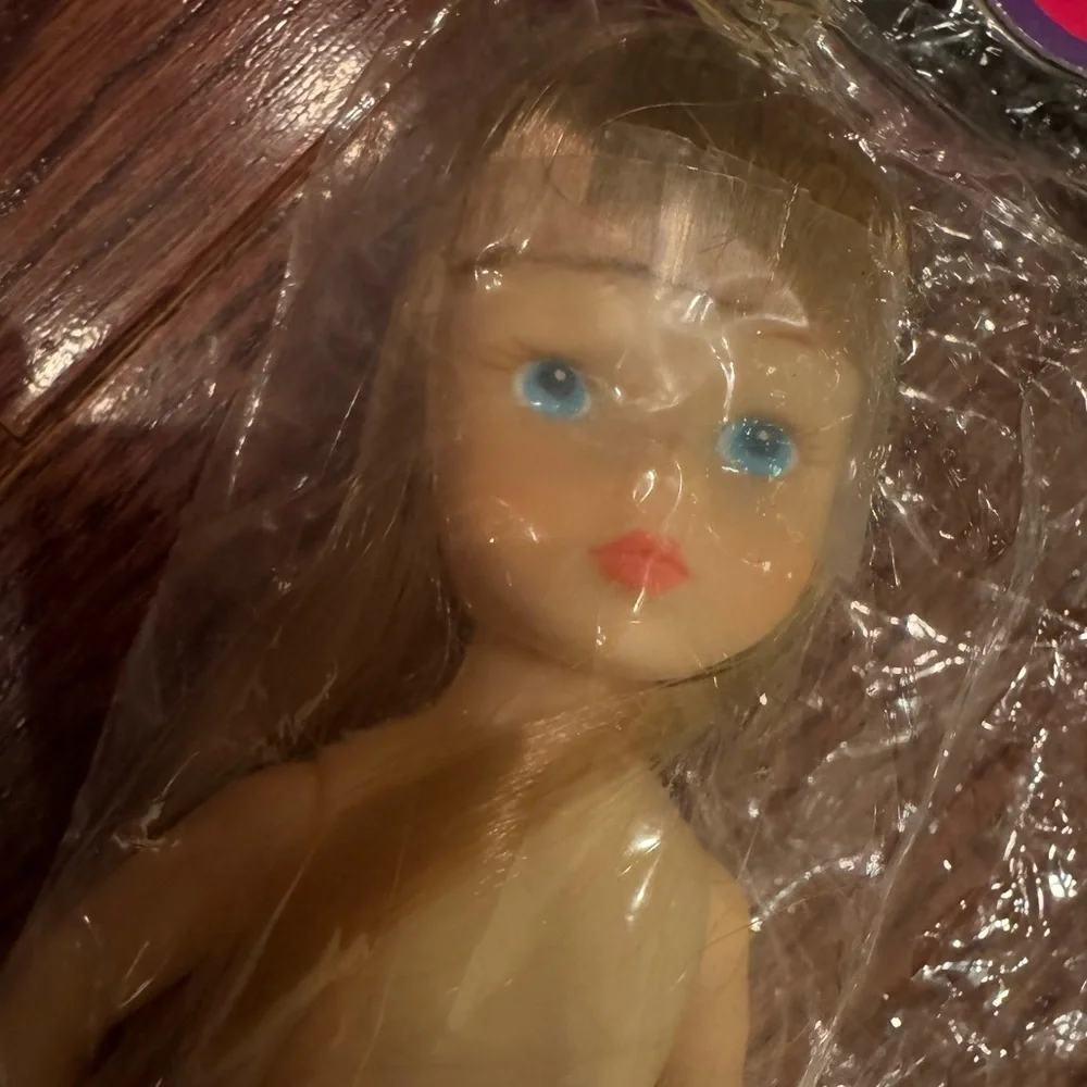 Horsman Doll Shoppe Vintage Doll Dress Create New Package Blonde Hair Blue Eyes